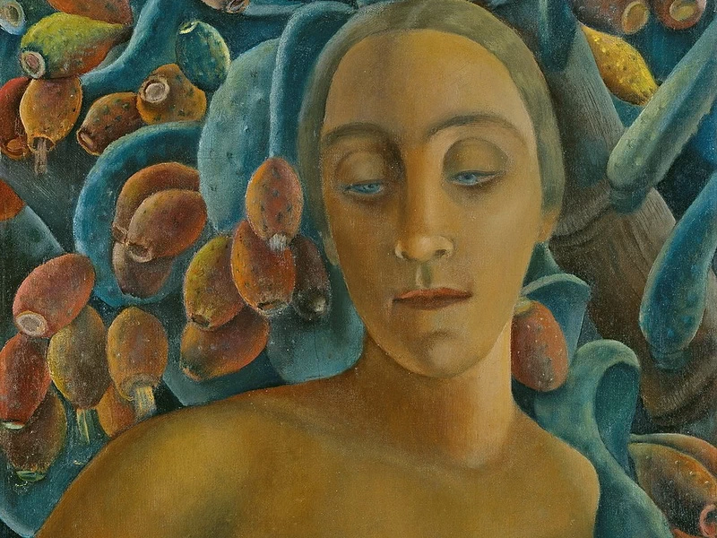 1885-Anita Clara Rée - Nudo femminile davanti a un fico d'India - Hamburger Kunsthalle, Amburgo